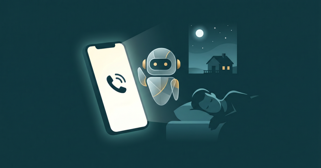 Guest calling AI voice concierge from a phone