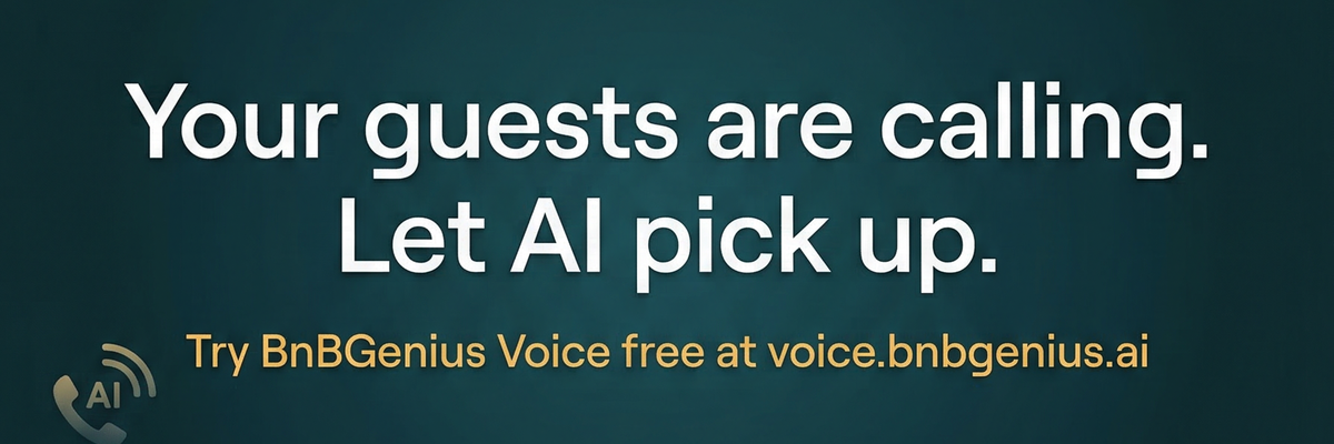BNBGenius voice concierge CTA banner