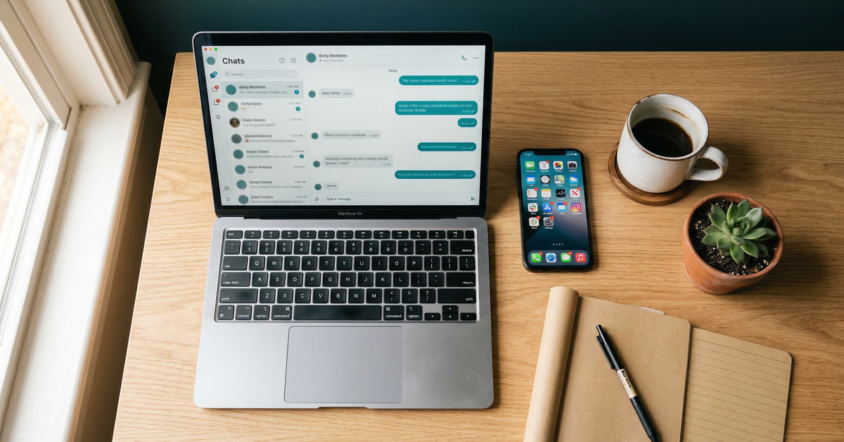 Airbnb host composing guest message templates on laptop