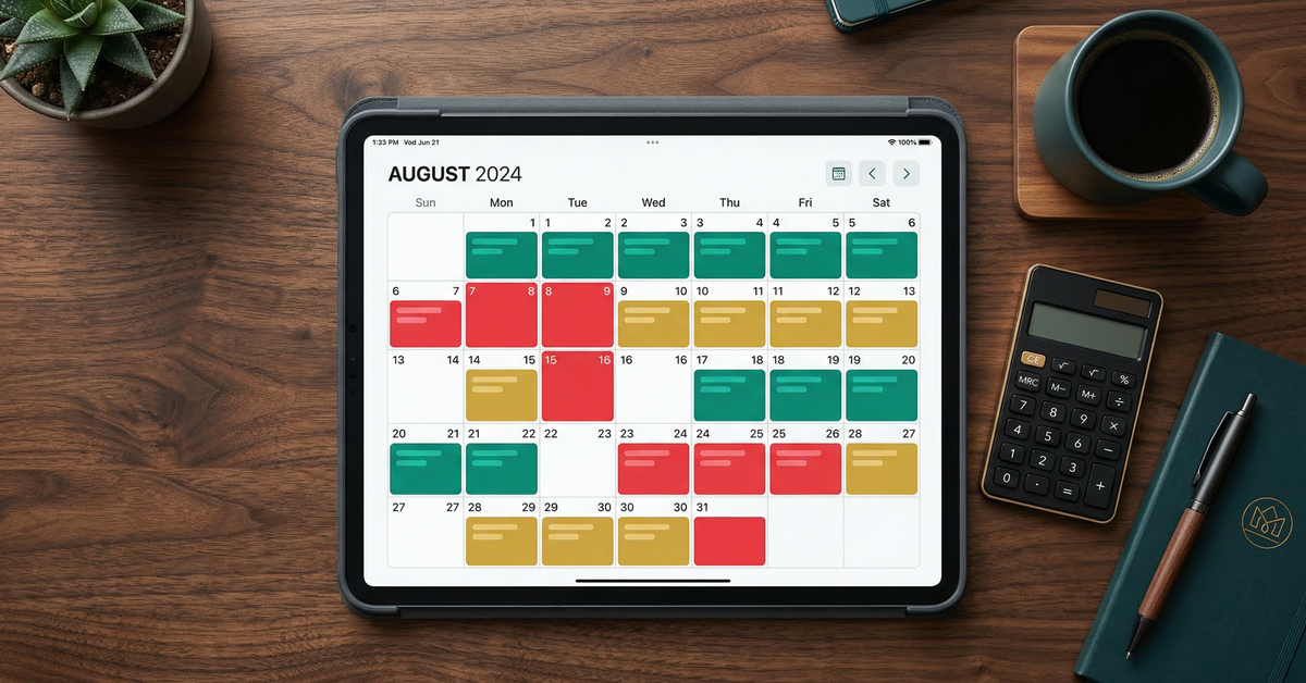 Airbnb calendar showing gap nights between bookings highlighted for revenue recovery