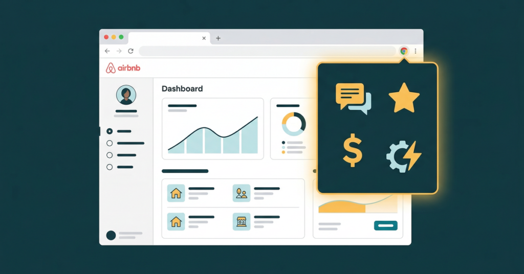 Illustration of top Chrome extension for Airbnb hosts