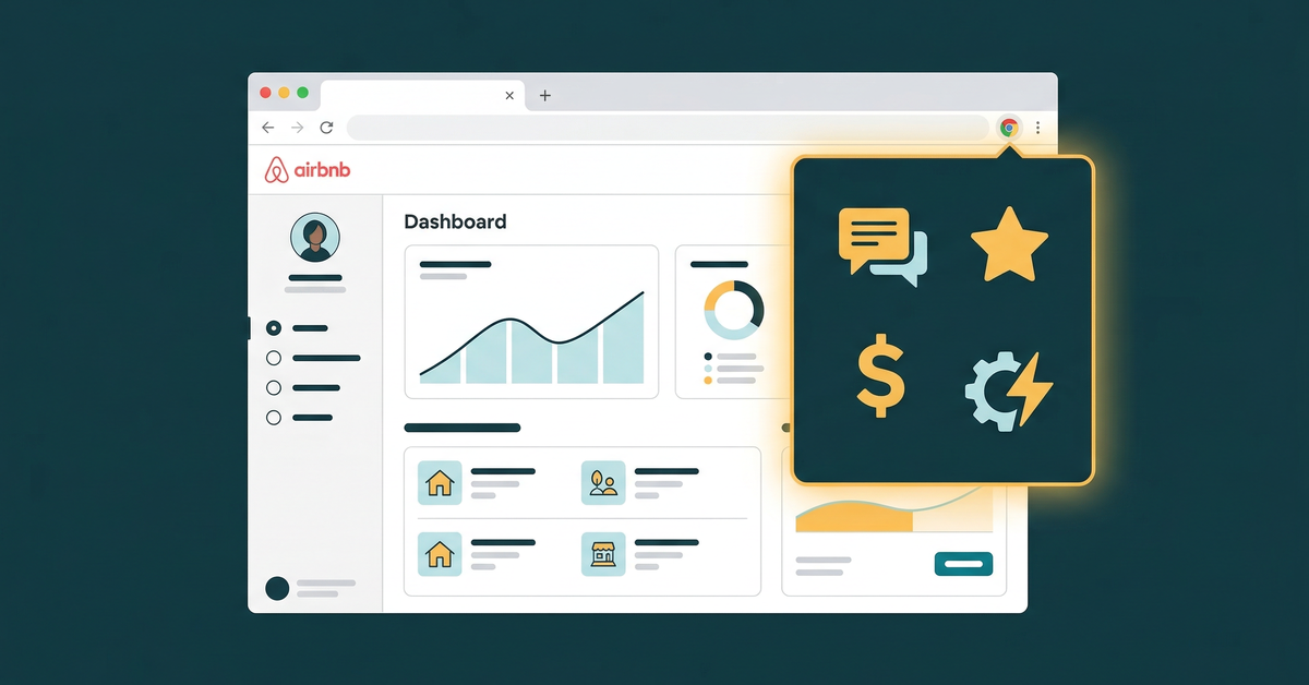 Illustration of top Chrome extension for Airbnb hosts