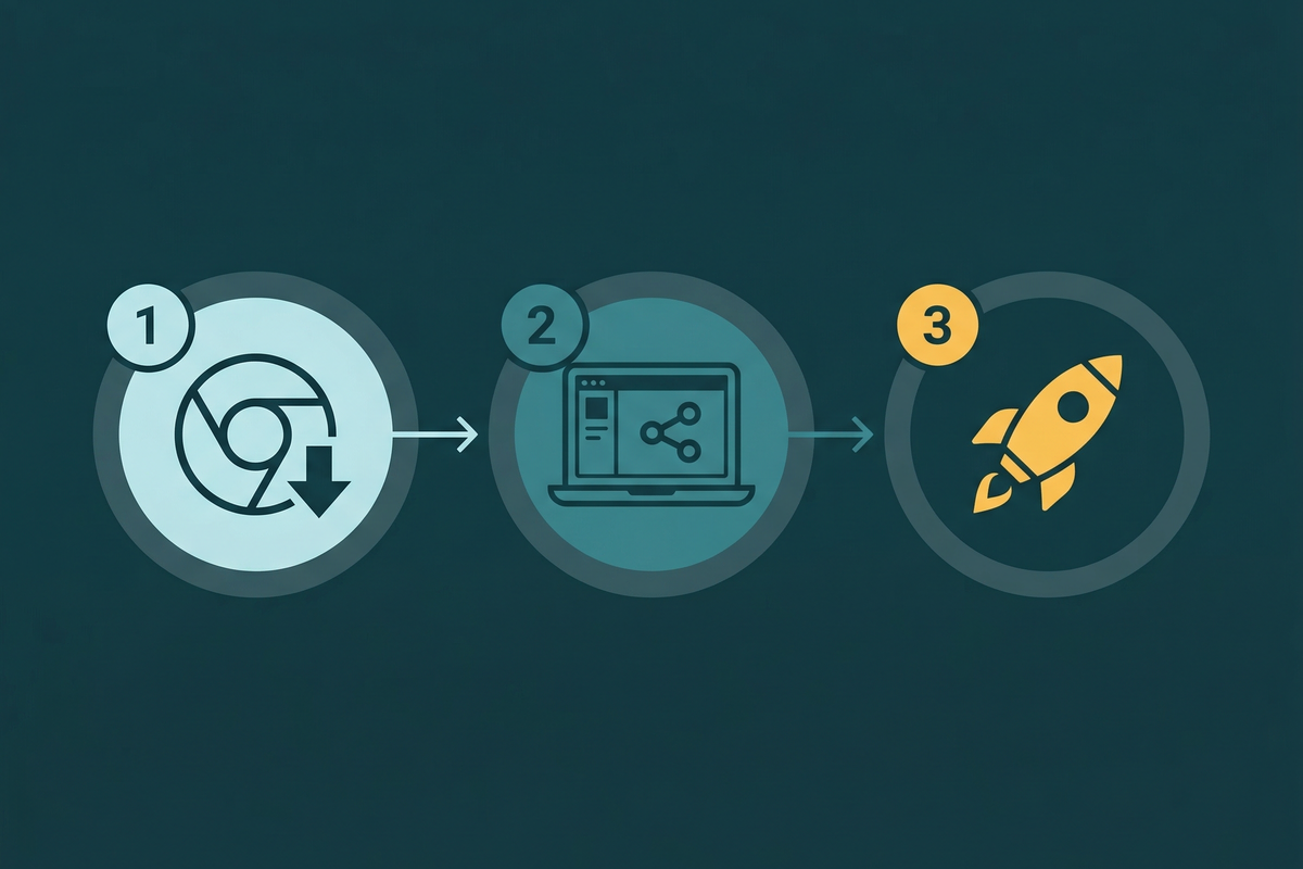 Step-by-step installation flow for BnBGenius