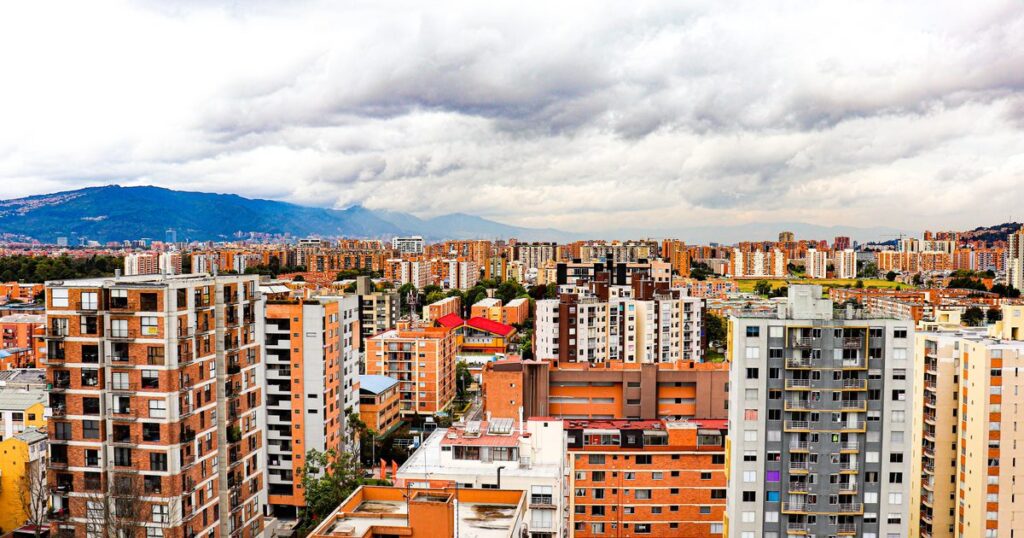 Dense city skyline of apartment blocks, a market shape that produces high occupancy