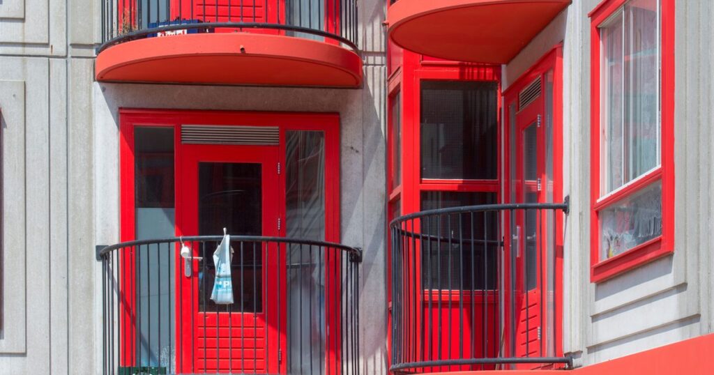 Balconies on an apartment building, the kind of leased unit arbitrage operators run